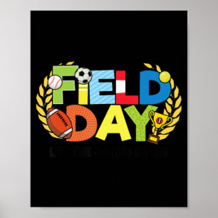 Lärare på Fält-dagen lät spelen börja i Fält Poster