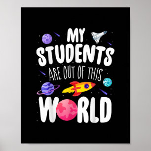 Lärare på Studenter är ute ur världen Poster