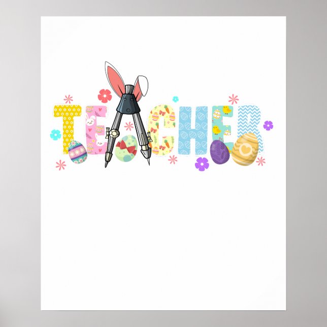 lärare påsk, retro, vintage poster (Framsidan)