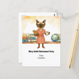 Lärare pension 2025 för kattälskare vykort