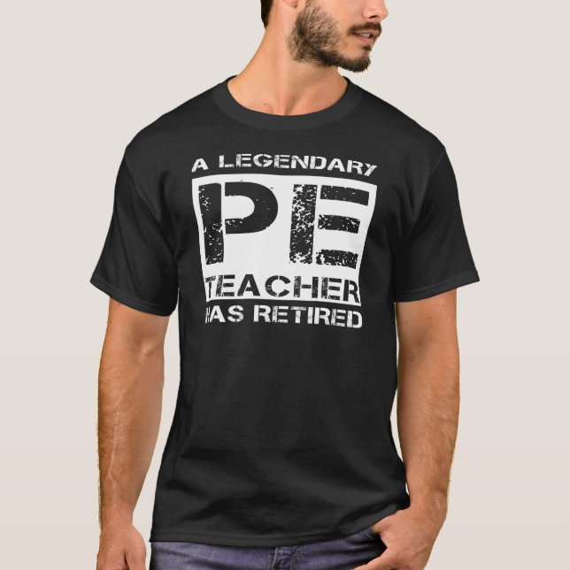 Lärare Pension Gift Phys Ed T Shirt (Framsida)