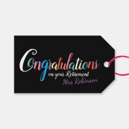 Lärare pension grattisar presentetikett