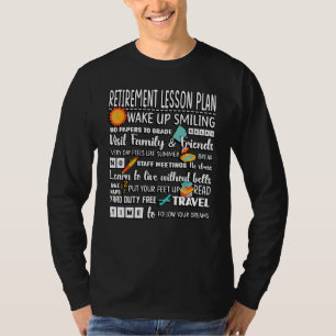 Lärare Pension Lesson Plan Retrött Lärare T Shirt