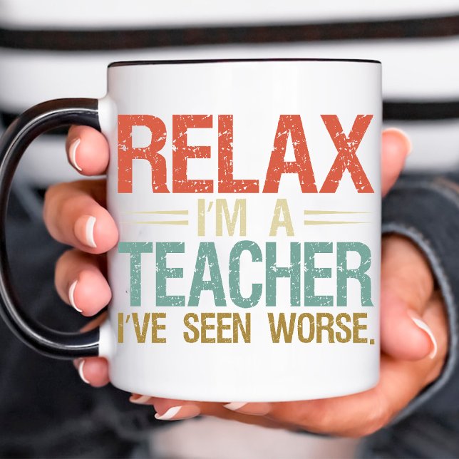 Lärare Pension Retro Vintage Coffee Mugg (Funny Teacher Retirement Retro Vintage Coffee Mug)