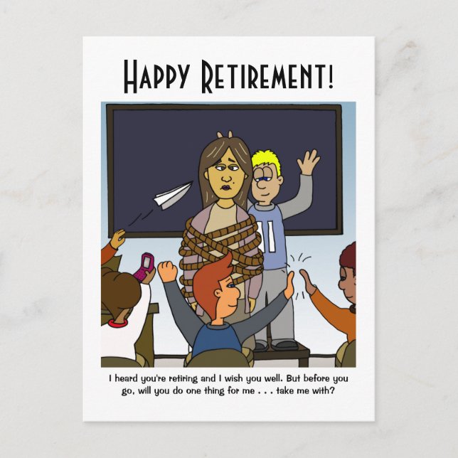 Lärare Pension tar mig med vykort (Framsida)