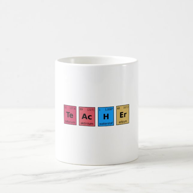 Lärare Periodic Bord Kaffemugg (Center)