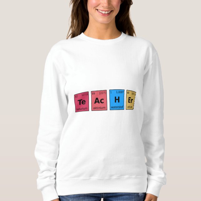 Lärare Periodic Bord T Shirt (Framsida)