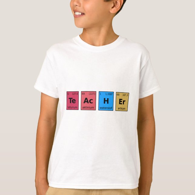 Lärare Periodic Bord T Shirt (Framsida)