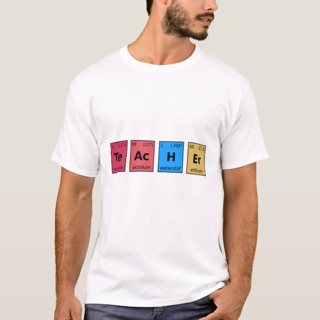 Lärare Periodic Bord T Shirt (Framsida)