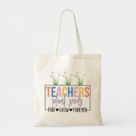 Lärare Plant Seeds Colorful Tote Bag Tygkasse