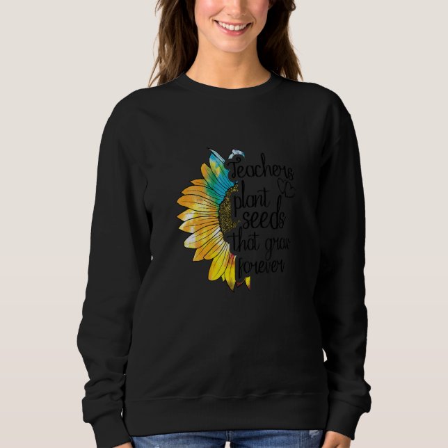 Lärare planterar frön som växer för evigt Tie Dye  T Shirt (Framsida)