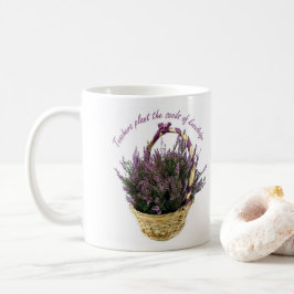 Lärare planterar fröna Lavendel Kaffemugg