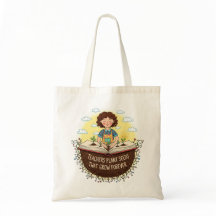 Lärare planterar utsäde som växer över Bok