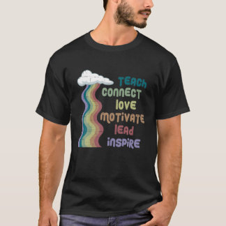 Lärare positiv Ord Back to school 2021 Retro T Shirt