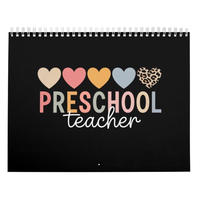 Lärare Preschool Back to school Kalender (Omslag)