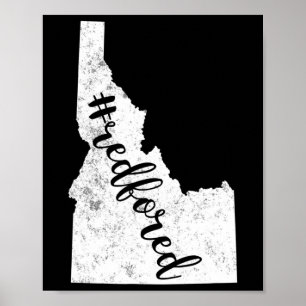 Lärare Red for Ed Idaho Public Education 1 Poster