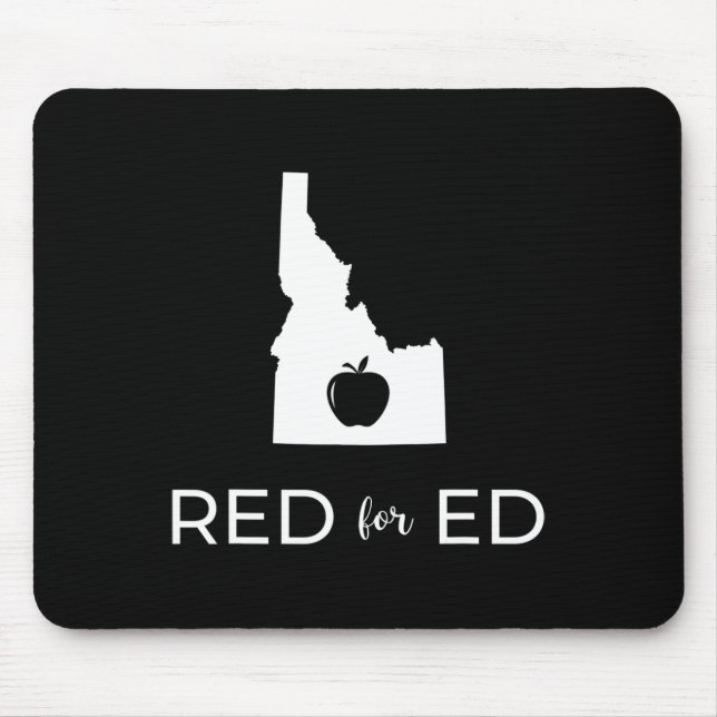 Lärare Red for Ed Idaho Public Education 2 Musmatta (Framsidan)