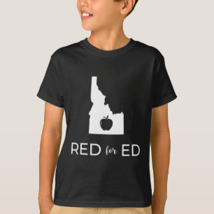 Lärare Red for Ed Idaho Public Education 2 T Shirt