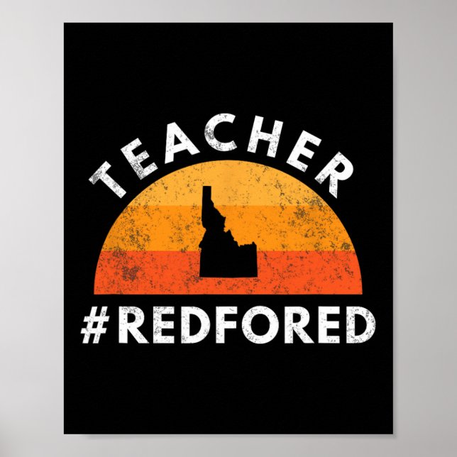 Lärare Red for Ed Idaho Public Education 3 Poster (Framsidan)