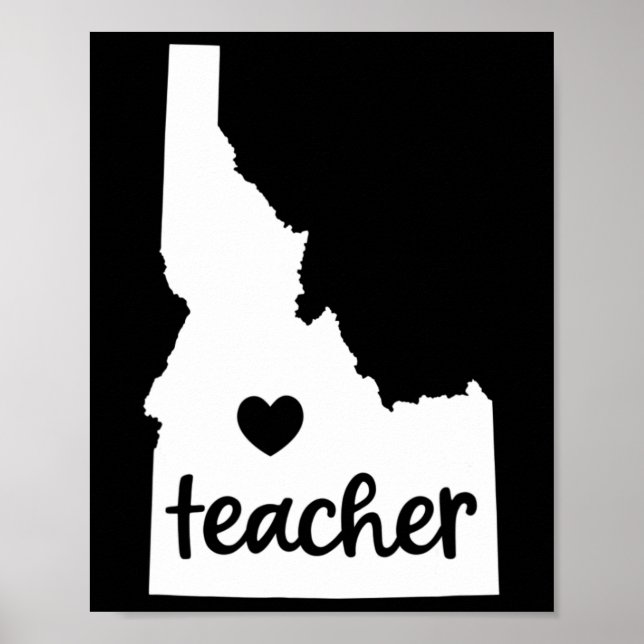 Lärare Red for Ed Idaho Public Education 7 Poster (Framsidan)