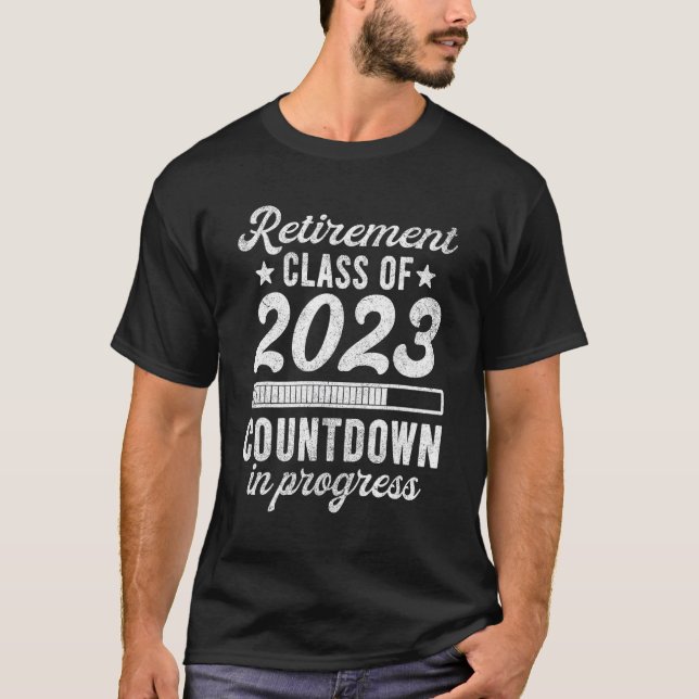 Lärare Retiremen 2023 Reless Countdown in Progr T Shirt (Framsida)