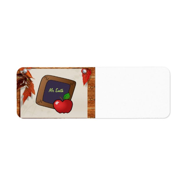 Lärare Returadress Etikett (Framsidan)