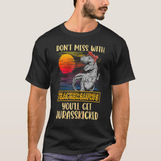 Lärare Rex Dinosaurs Mamma Saurus T Shirt