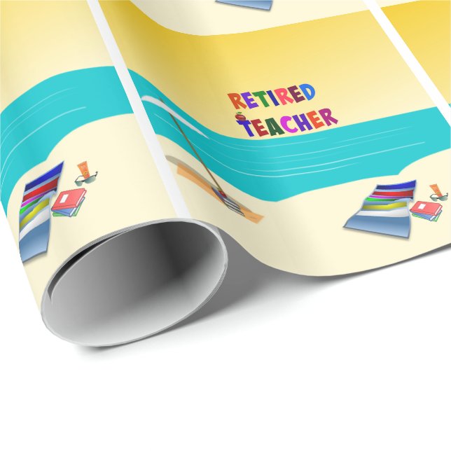 Lärare, Roligt i Sol Presentpapper (Rullad Hörn)