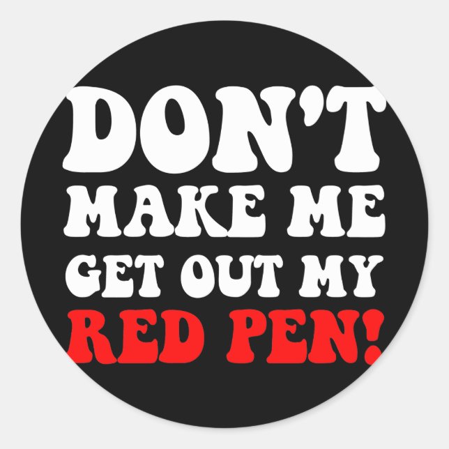 Lärare Runt Klistermärke (Framsida)