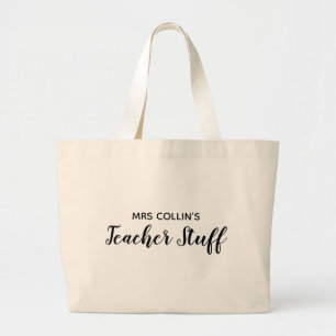 Lärare Saker Tote Bag Jumbo Tygkasse