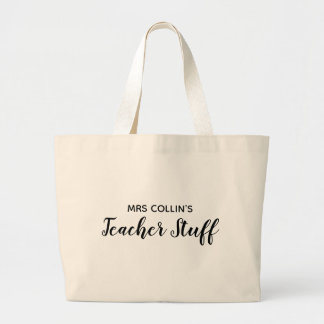 Lärare Saker Tote Bag Jumbo Tygkasse