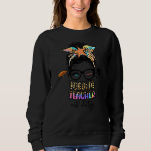 Lärare Slappna av Vår Beach off Duty Småbarn Teach T Shirt