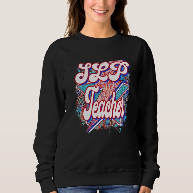 Lärare Slp Lärare Blixt Bolt Back to school T Shirt (Framsida)