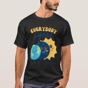 Lärare Solar Eclipse April 8 2024 Cute Earth Sol T Shirt