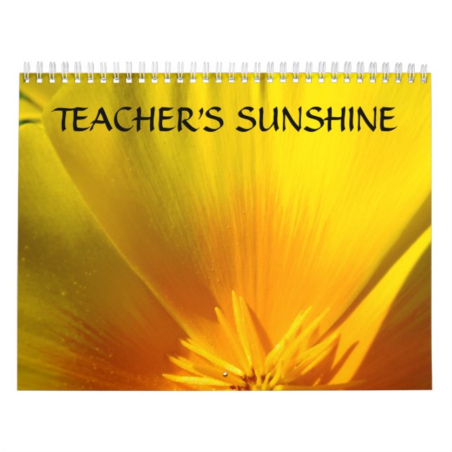 LÄRARE SOLSKEN Kalender Present Blomster Trädgårda (Omslag)