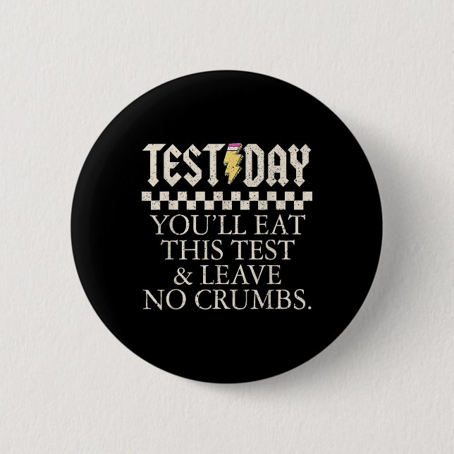 Lärare som gör ett bra test Youll Eat detta test L Knapp (Framsida)