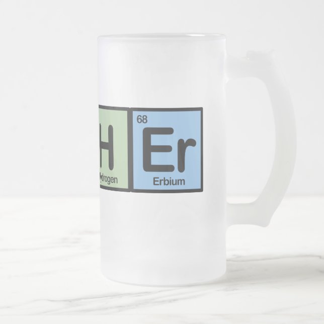 Lärare som göras av inslag frostat ölglas (Höger)
