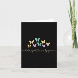 Lärare som hjälper små minder Grow Butterfly Retro Kort