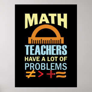 Lärare som studerar matematik har många problem poster