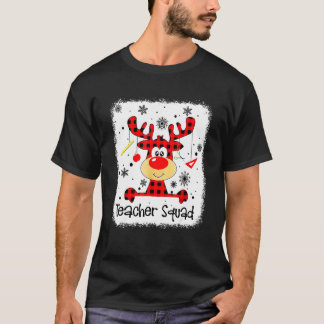 Lärare Squad Cute Red Play Reindeer Snö Kristus T Shirt