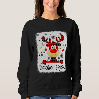 Lärare Squad Cute Red Play Reindeer Snö Kristus T Shirt