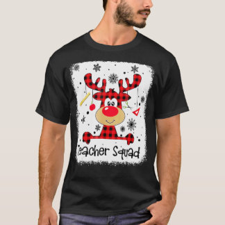 Lärare Squad Cute Red Play Reindeer Snö Kristus T Shirt