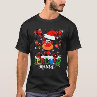 Lärare Squad Reindeer Funny Lärare jul Xma T Shirt
