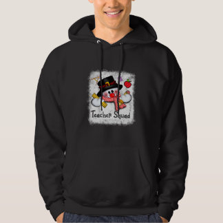 Lärare Squad Snögubbe Funny Teacher jul Julafton Hoodie