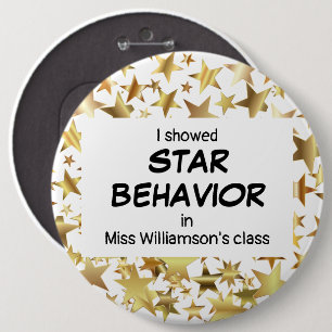 Lärare STAR BEHAVIOR Pupil Award Knapp
