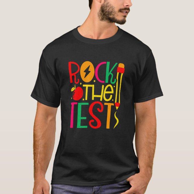 Lärare Sten vid Back to school-testen för Educ T Shirt (Framsida)