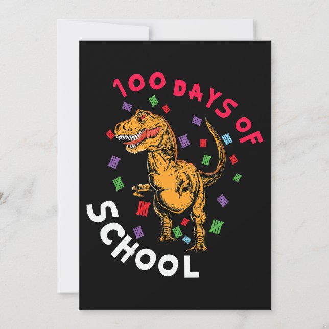 Lärare Student 100 dagars doktor 100 dagar Inbjudningar (Framsida)