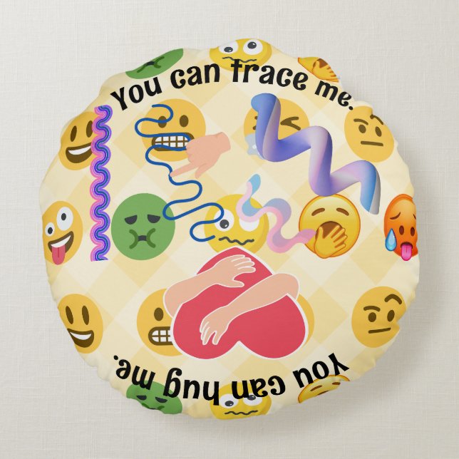 Lärare Student Lugn Ned Corner Spår andas slått Rund Kudde (Baksidan)