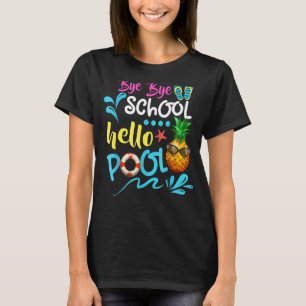 Lärare Student Sommaren Adjö Hej Bassäng T Shirt