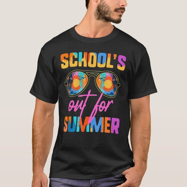 Lärare Student Vacation School är ute för sommar V T Shirt (Framsida)
